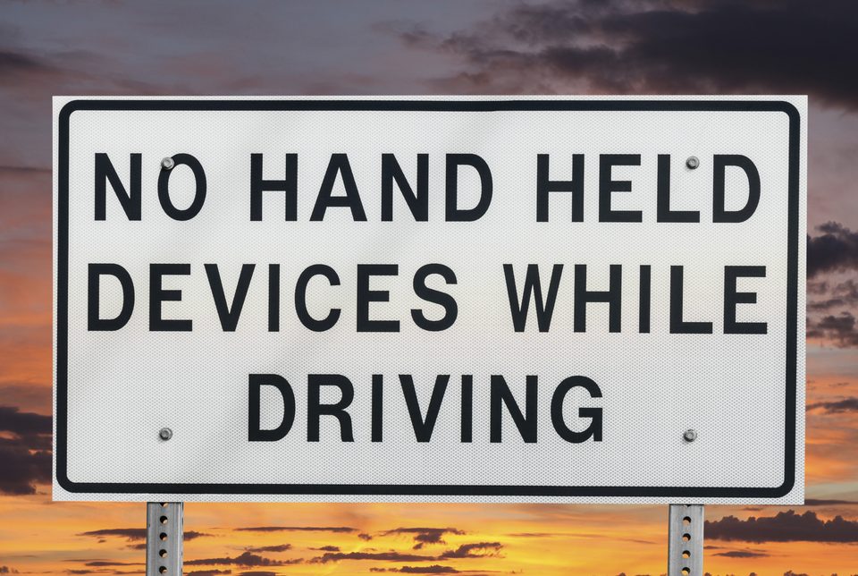 texting and driving banned